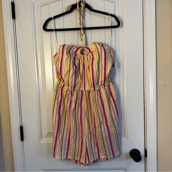 Old Navy Striped Beach Romper NWT - Picture 1 of 7
